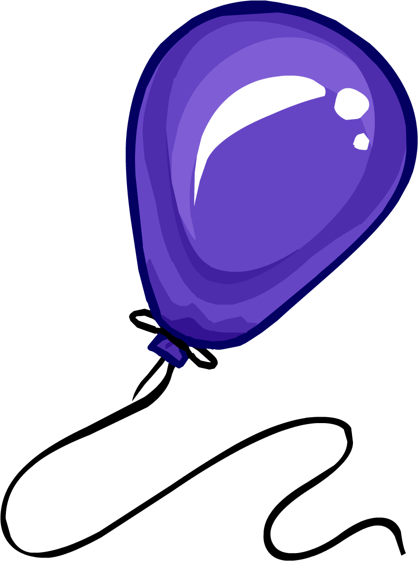 Grape Balloon - Club Penguin Balloon Clipart (1130x1130), Png Download