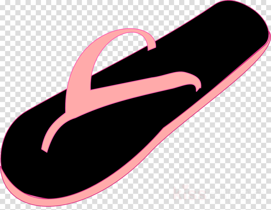 One Flip Flop Clip Art Clipart Slipper Flip-flops Clip - Play Button Eps - Png Download (900x700), Png Download