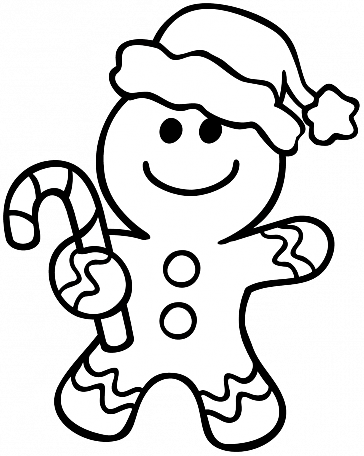 Christmas Coloring Page Gingerbread House Modern Home - Christmas Coloring Pages Gingerbread Man Clipart (728x912), Png Download