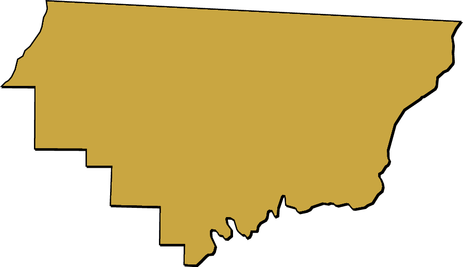 A Collection Of Simplified Outline Maps Of Gadsden Clipart (900x519), Png Download