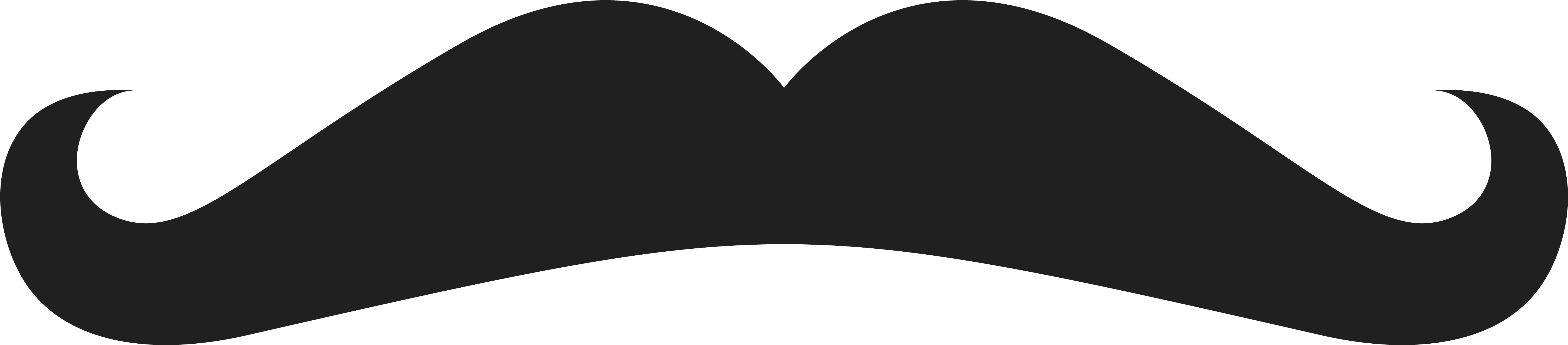 Heart Clipart (5938x1406), Png Download