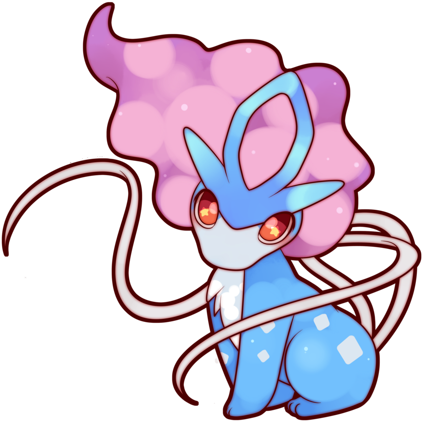 Pokemon Cute Adorable Suicune Legendary Legendarypokemo Clipart (869x868), Png Download