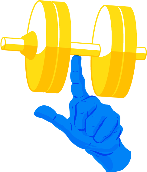 Dumbbell Clipart Blue - Png Download (523x619), Png Download
