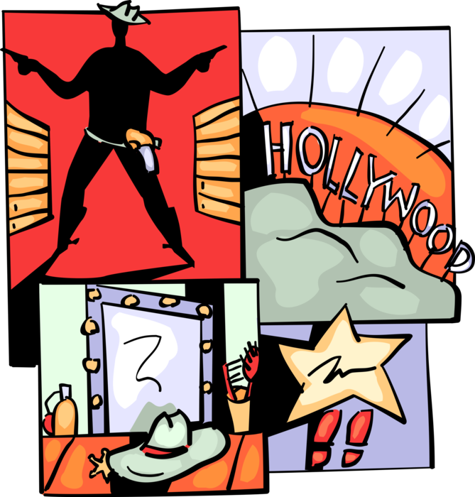 Movies Vector Actor Graphic Royalty Free Stock - Cartoon Clipart (669x700), Png Download