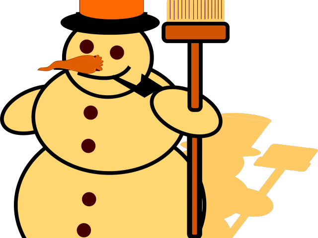 Yellow Snowman Cliparts - Clipart Snowman - Png Download (640x480), Png Download