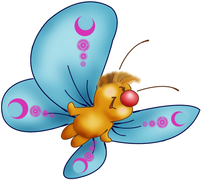 0 10c877 22dc1f7f Orig Cartoon Butterfly, Butterfly - Transparent Cartoon Butterfly Clipart - Png Download (670x597), Png Download