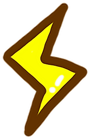 Lightning Cute Yellow Light Thunder Thunderstorm G7che - Lightning Cute Clipart (1024x1024), Png Download