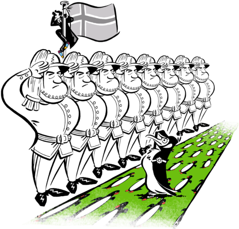 Nils Olav - Cartoon Clipart (600x600), Png Download