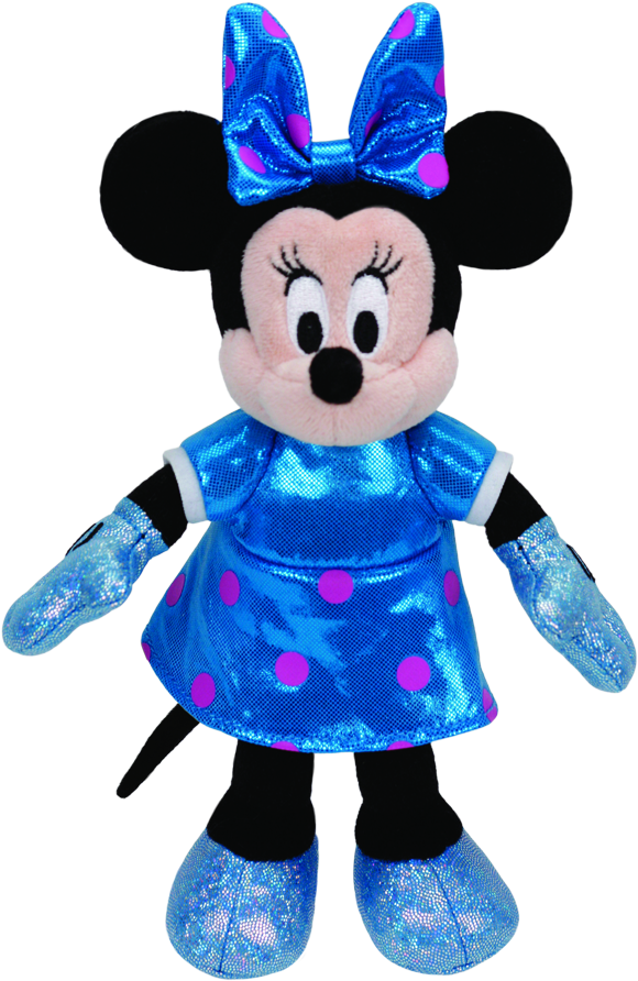 Minnie Mouse Sparkle Beanie Babies Clipart (580x892), Png Download