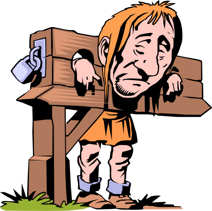 Vector Illustration Of Medieval Torture And Punishment Clipart (703x700), Png Download