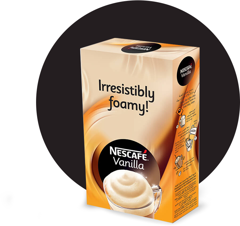 Nescafé® Vanilla Instant Foaming Mix - Nescaf Nescafe Vanilla Instant Foaming Mix 18.5 Gm Clipart (900x900), Png Download