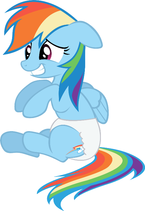 Rainbow Dash Clipart (480x697), Png Download