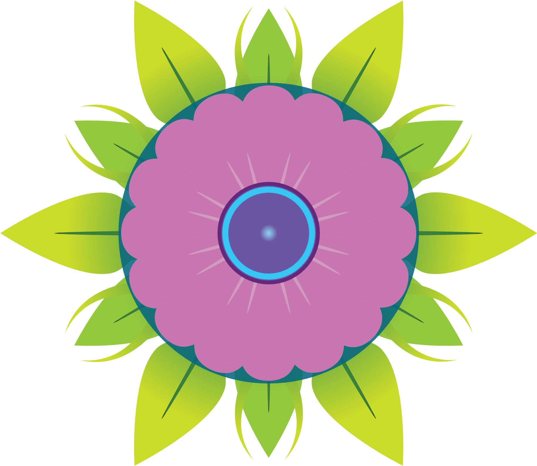 Abstract Flower 5 555px Clipart (555x555), Png Download