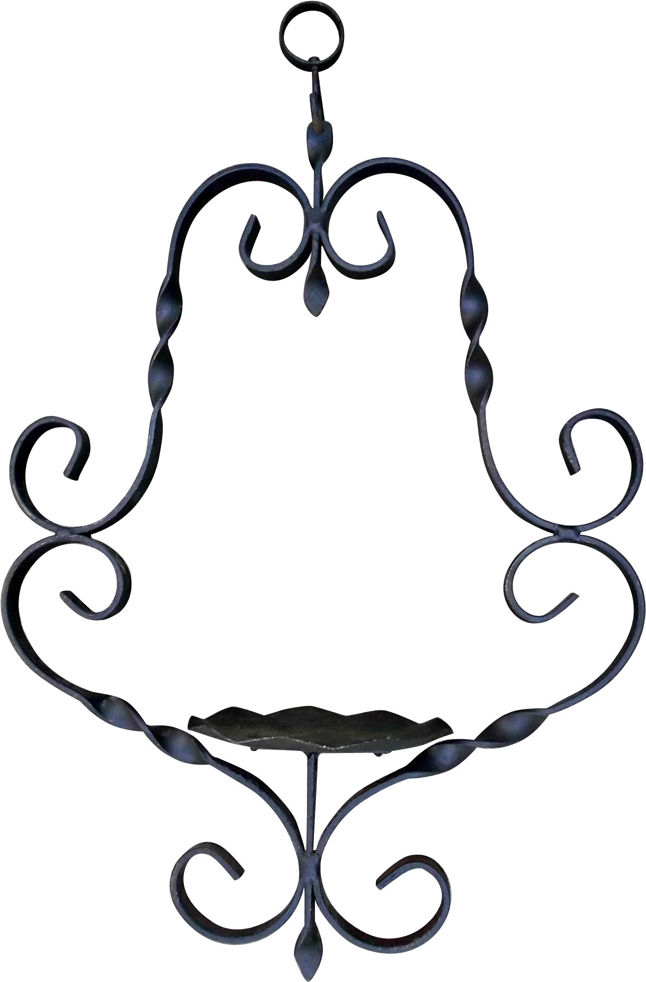 Vintage Hand Forged Wrought Iron Hanger Farmhouse Country - Kitchen Cabinets Clipart (1959x1959), Png Download