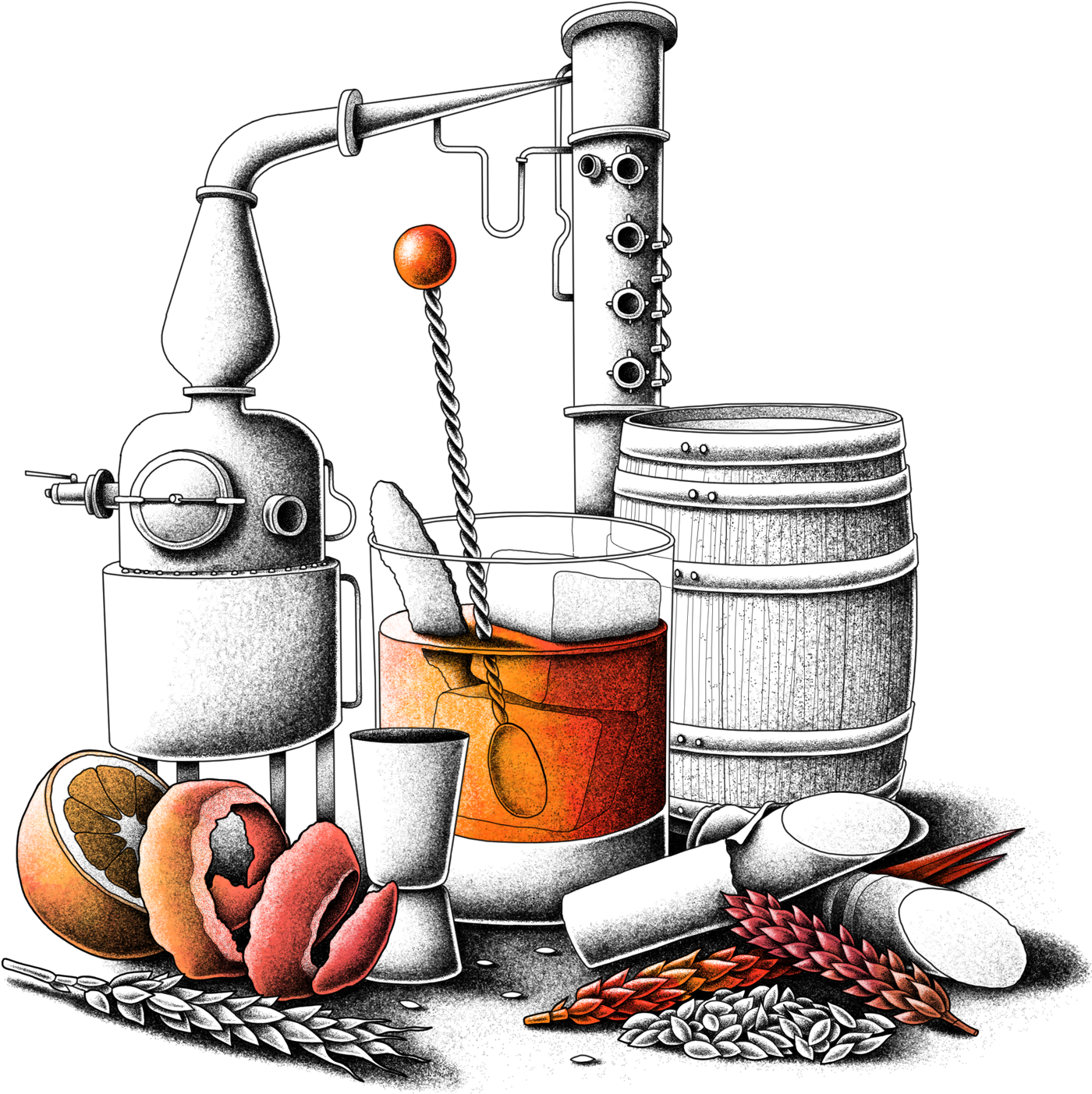 Home - Liquor Clipart (1400x1403), Png Download