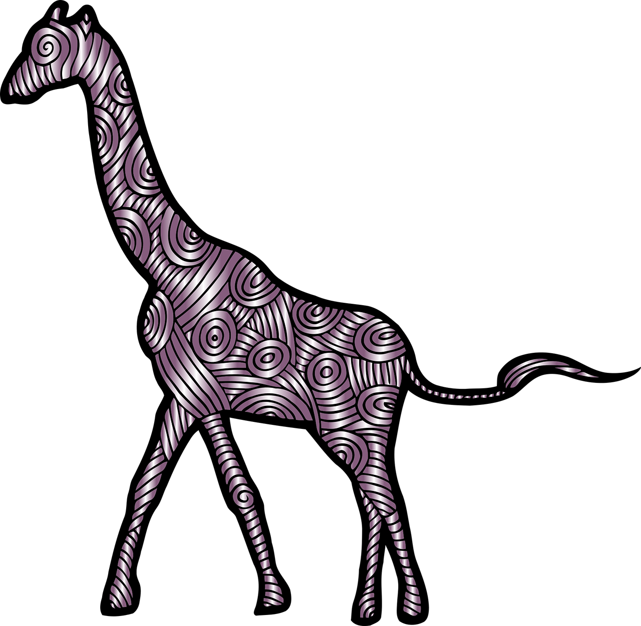 Giraffe Animal Mammal - Giraffe Clipart (1280x1251), Png Download