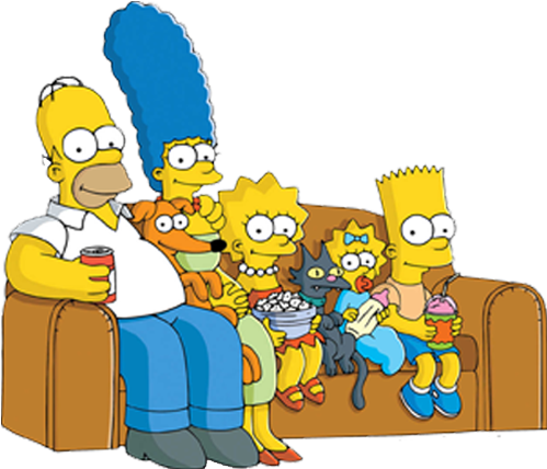 Nahasapeemapetilon Homer Simpson Santa - Simpsons Family Clipart (568x559), Png Download