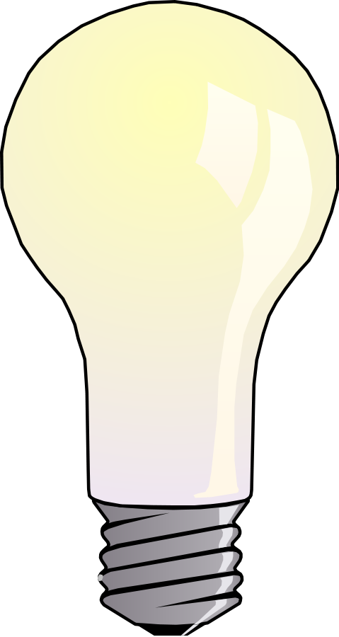 This Free Clip Arts Design Of Light Bulb 02 - Png Download (479x900), Png Download