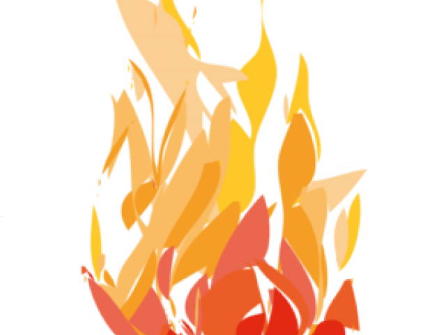 Original - Cartoon Fire Flames Clipart (640x480), Png Download