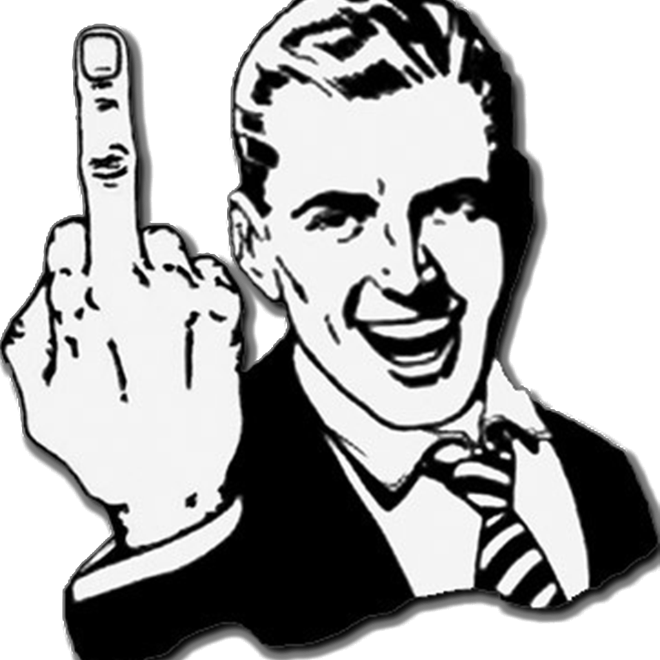 Middle Finger Throw Blanket Clipart (957x957), Png Download