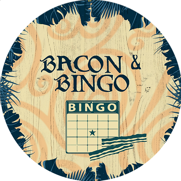 Bacon And Bingo - Poster Clipart (598x600), Png Download