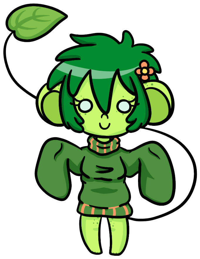 Sweater For The Plant Girl By Holly Jolly Gif - Plant Girl Gif Clipart (825x925), Png Download