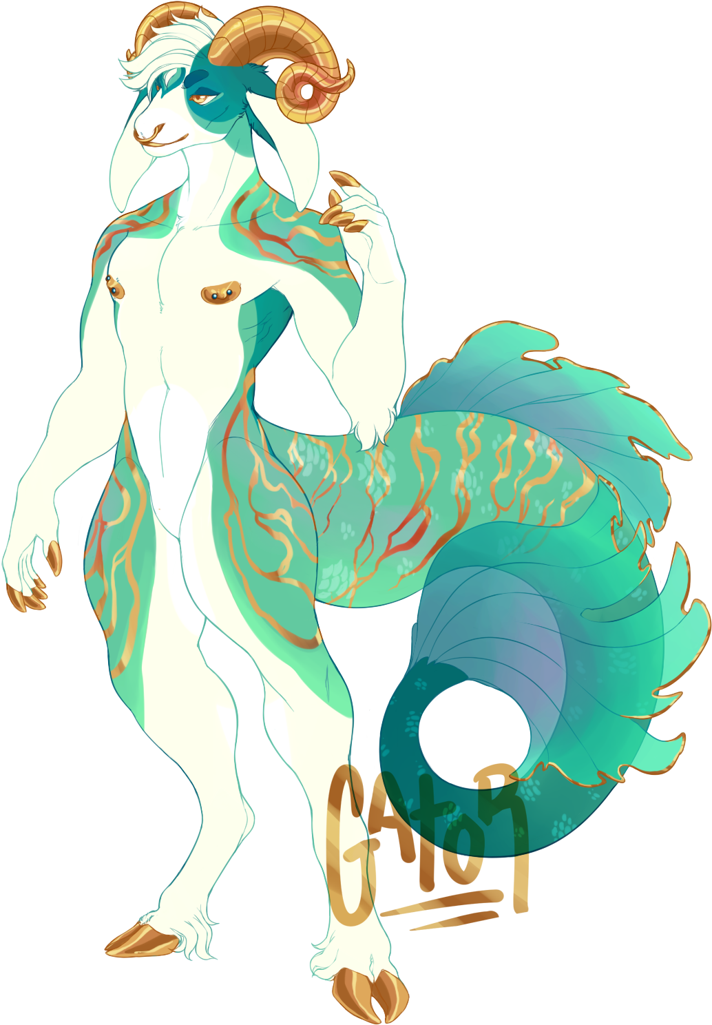 Capricorn - Sold - Drawing Clipart (1100x1577), Png Download