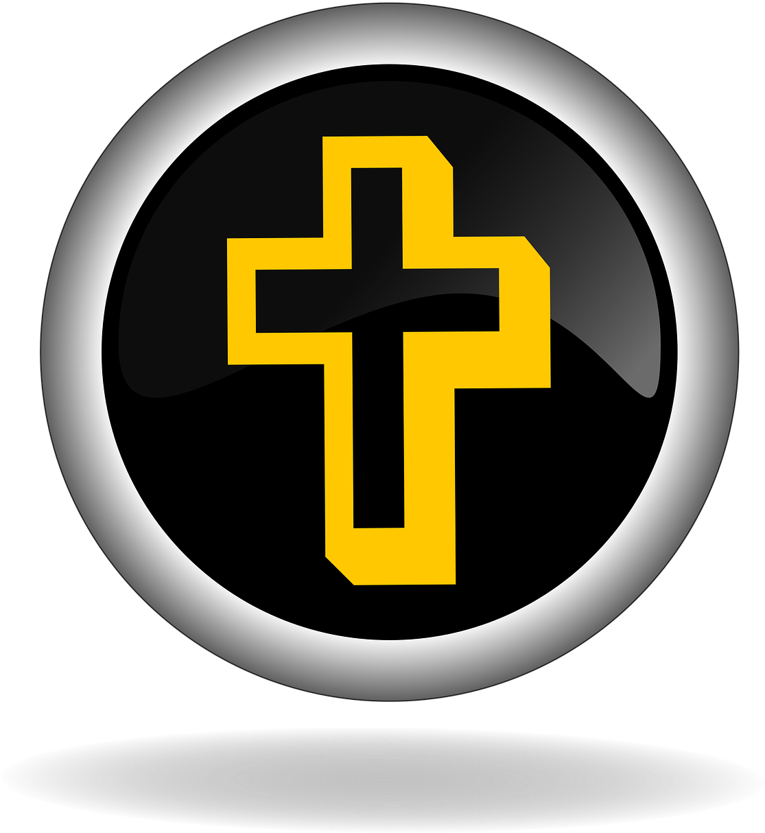 Cross Christian Symbol Button Png Image Clipart (1235x1280), Png Download
