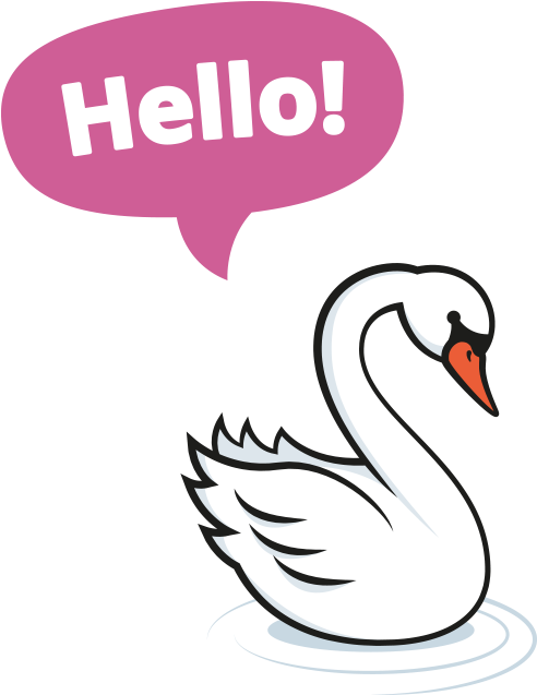 "i'm Sarina The Swan At The School House - Swan Clipart (528x636), Png Download