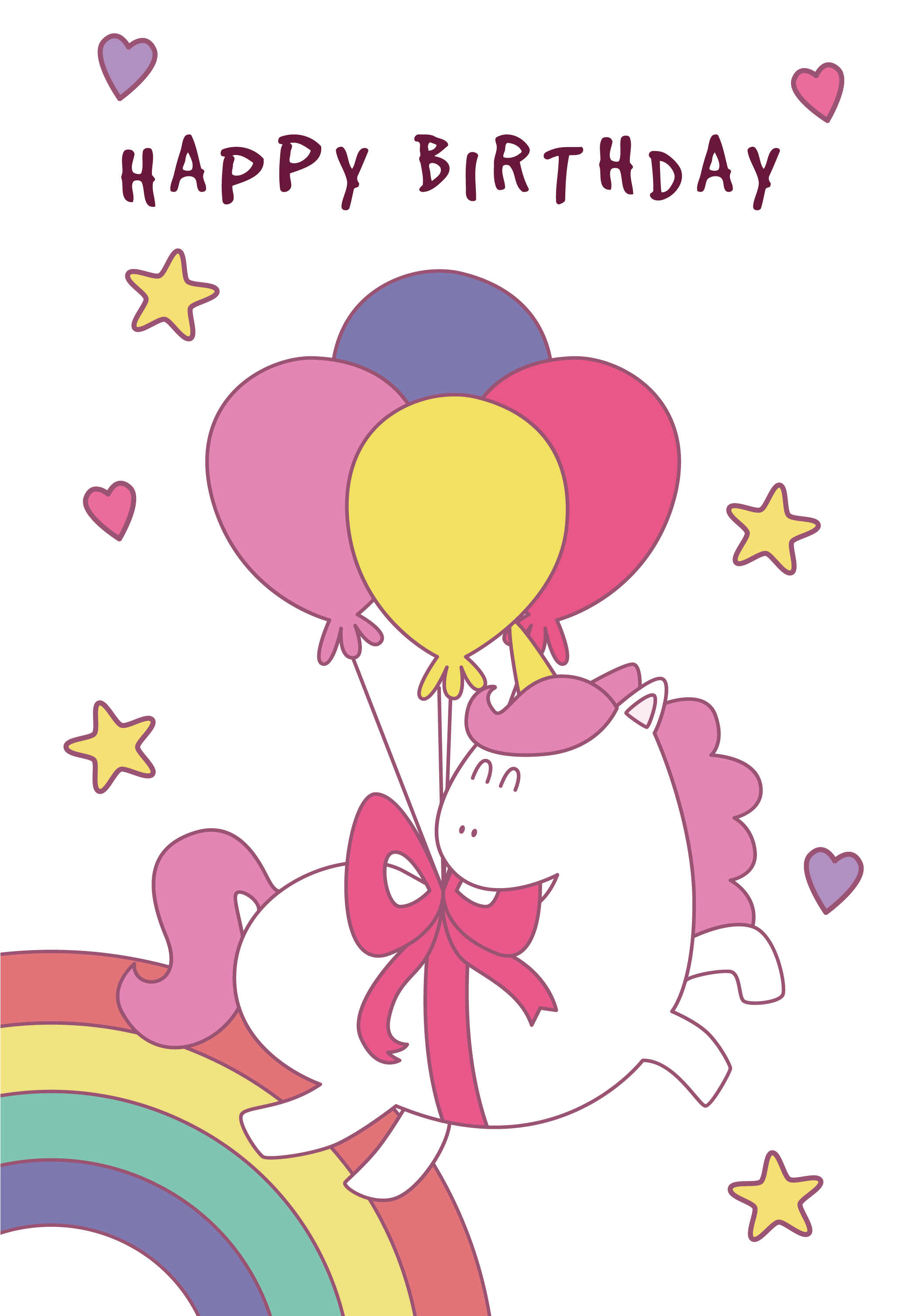 Balloon Clip Art Beam Unicorn Poster Transprent - Balloon - Png Download (3143x4023), Png Download