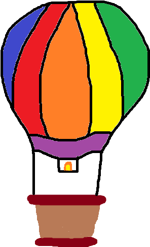 Hot Air Balloon Clipart (630x500), Png Download