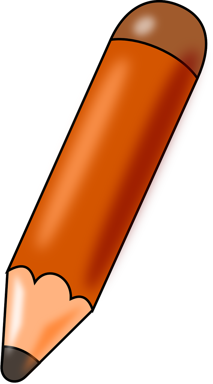 Pen Pencil Color Brown Draw Png Image - Brown Pencil Clipart Transparent Png (710x1280), Png Download
