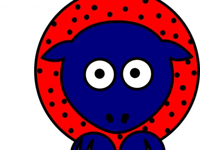 Sheep Clipart Foot - Blue - Png Download (640x480), Png Download