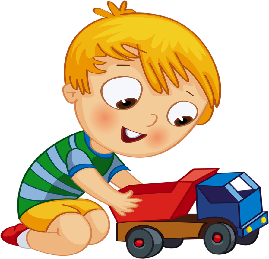 Фото, Автор Soloveika На Яндекс - Boy With Toy Car Clip Art - Png Download (1024x908), Png Download