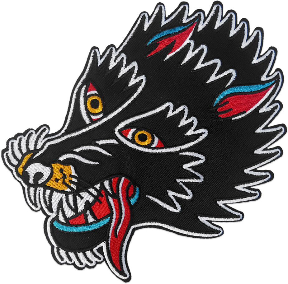 'wolf' Patch By Few And Far Collective - Transparent Gucci Patches Png Clipart (992x1024), Png Download