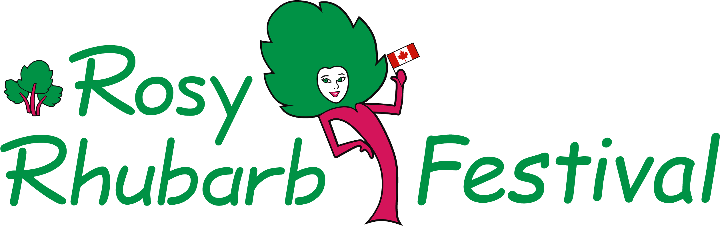 Rosy Rhubarb Logo Clipart (2611x822), Png Download