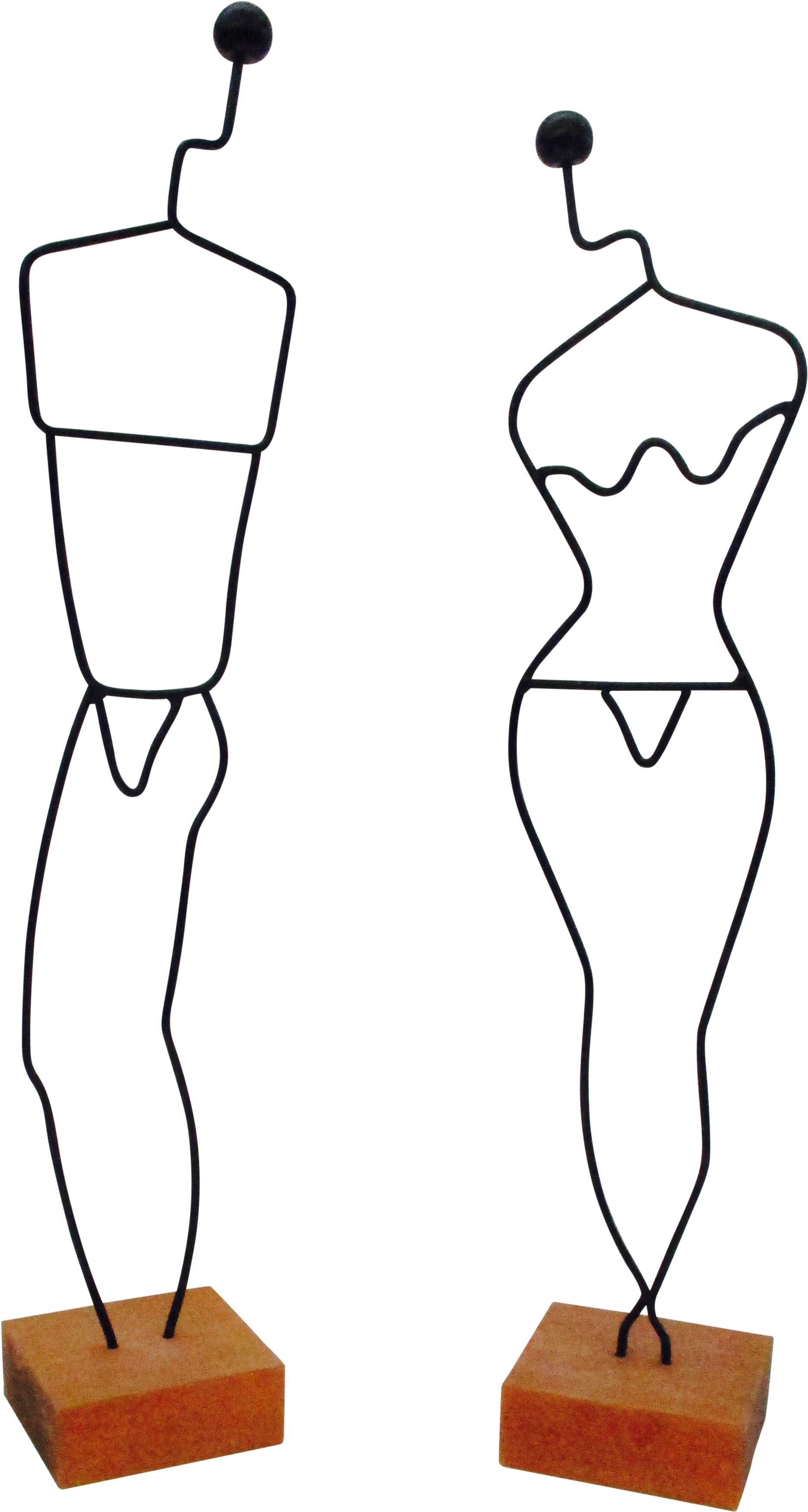 Danish Modern Wire Mannequin - Sales Clipart (2078x3890), Png Download