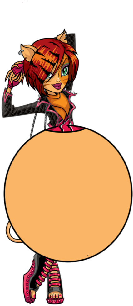 Toralei Stripe Vore By Massive-satisfaction - Monster High Toralei Stripe Clipart (426x976), Png Download