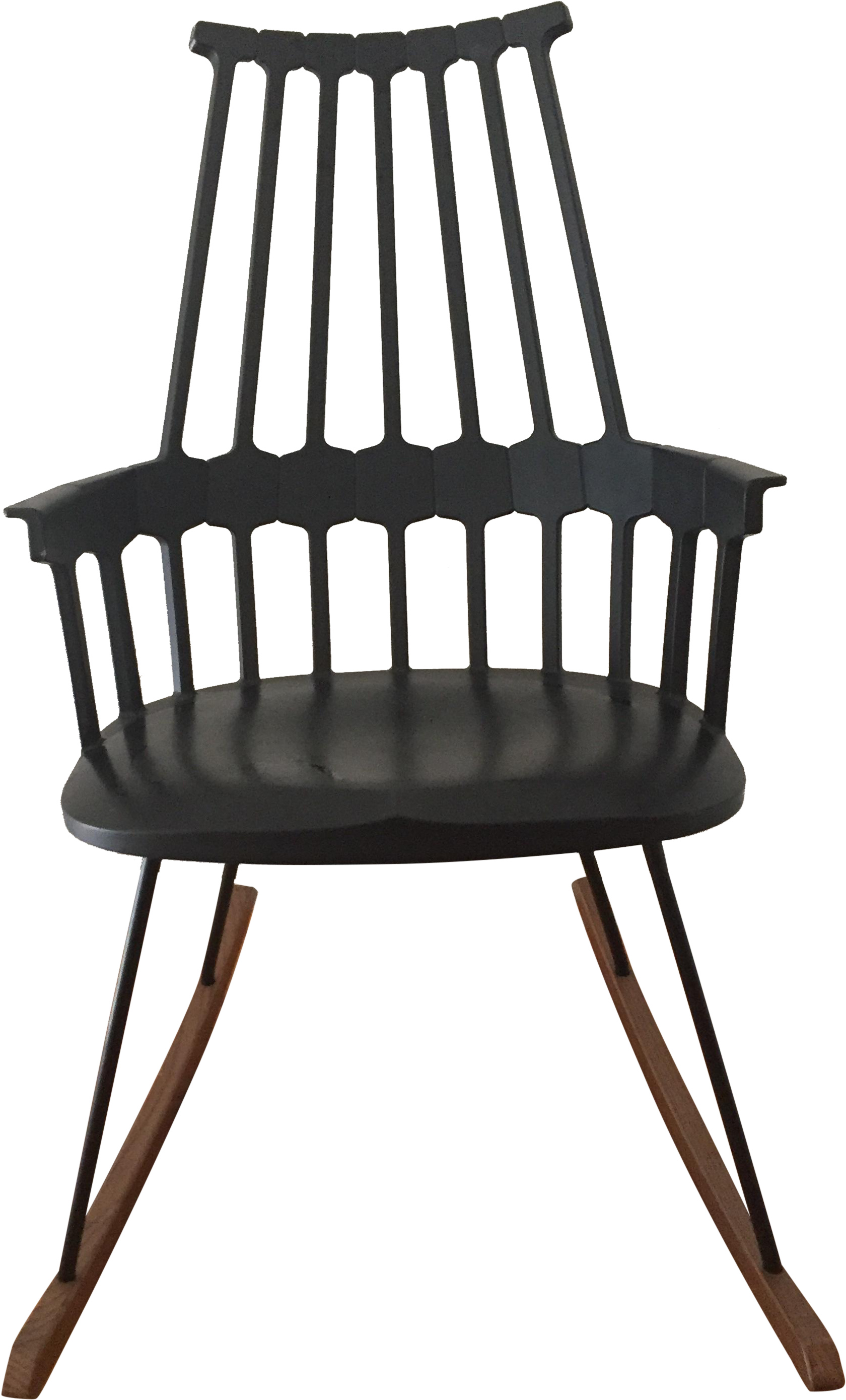 Kartell Comback Rocking Armchair Chairish Chair One - Kartell Comback Sled Chair - Black Clipart (2448x3265), Png Download