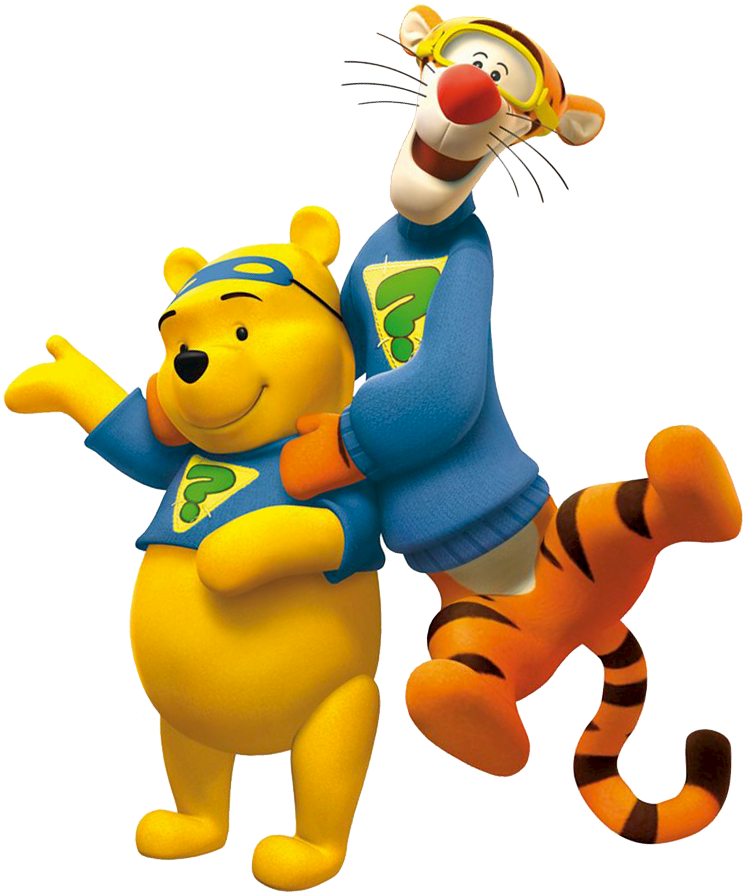 Friends Gang, Pooh & Tigger Clipart (764x908), Png Download