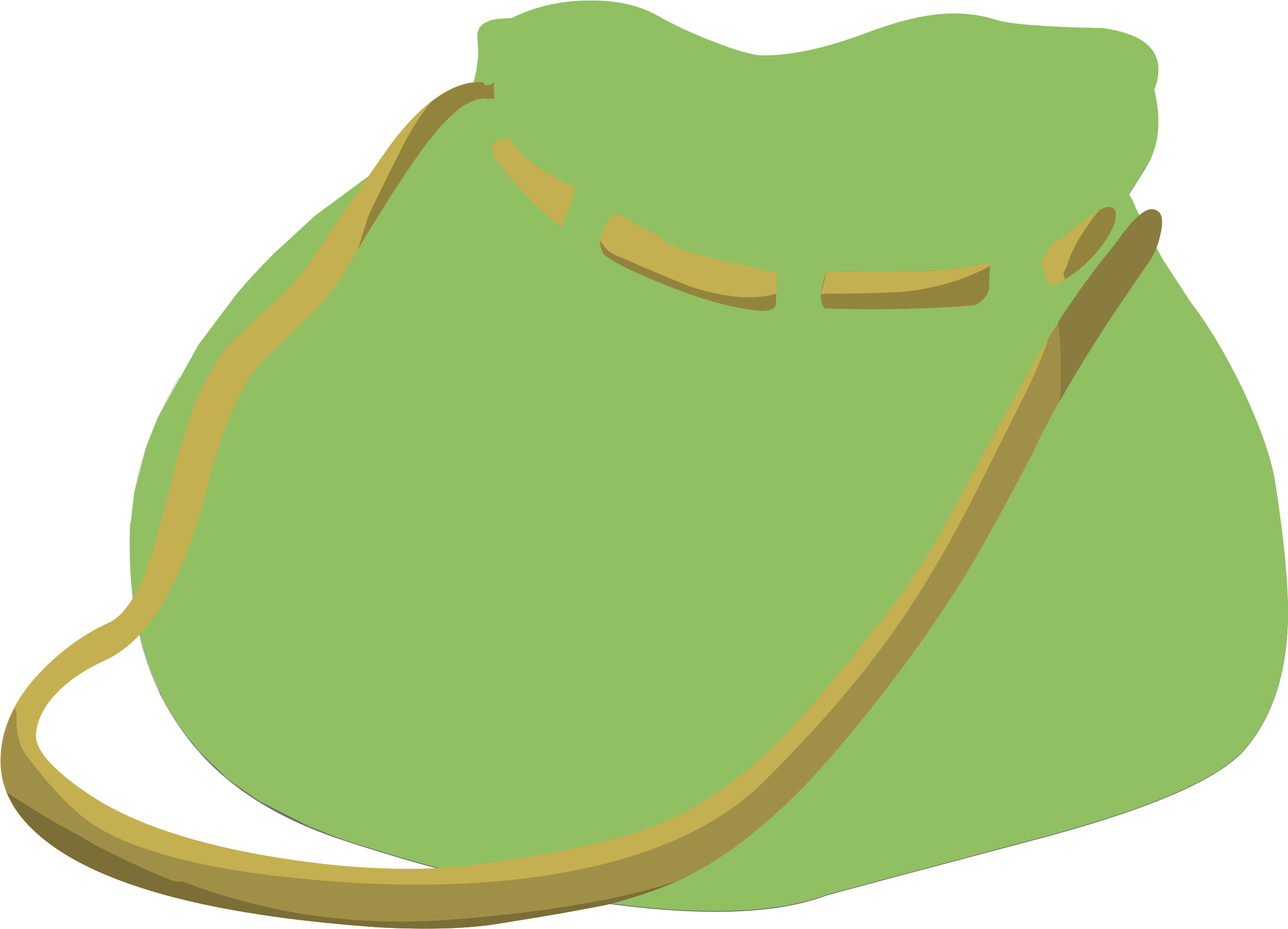 Big Image - Bag Clipart (2400x1891), Png Download