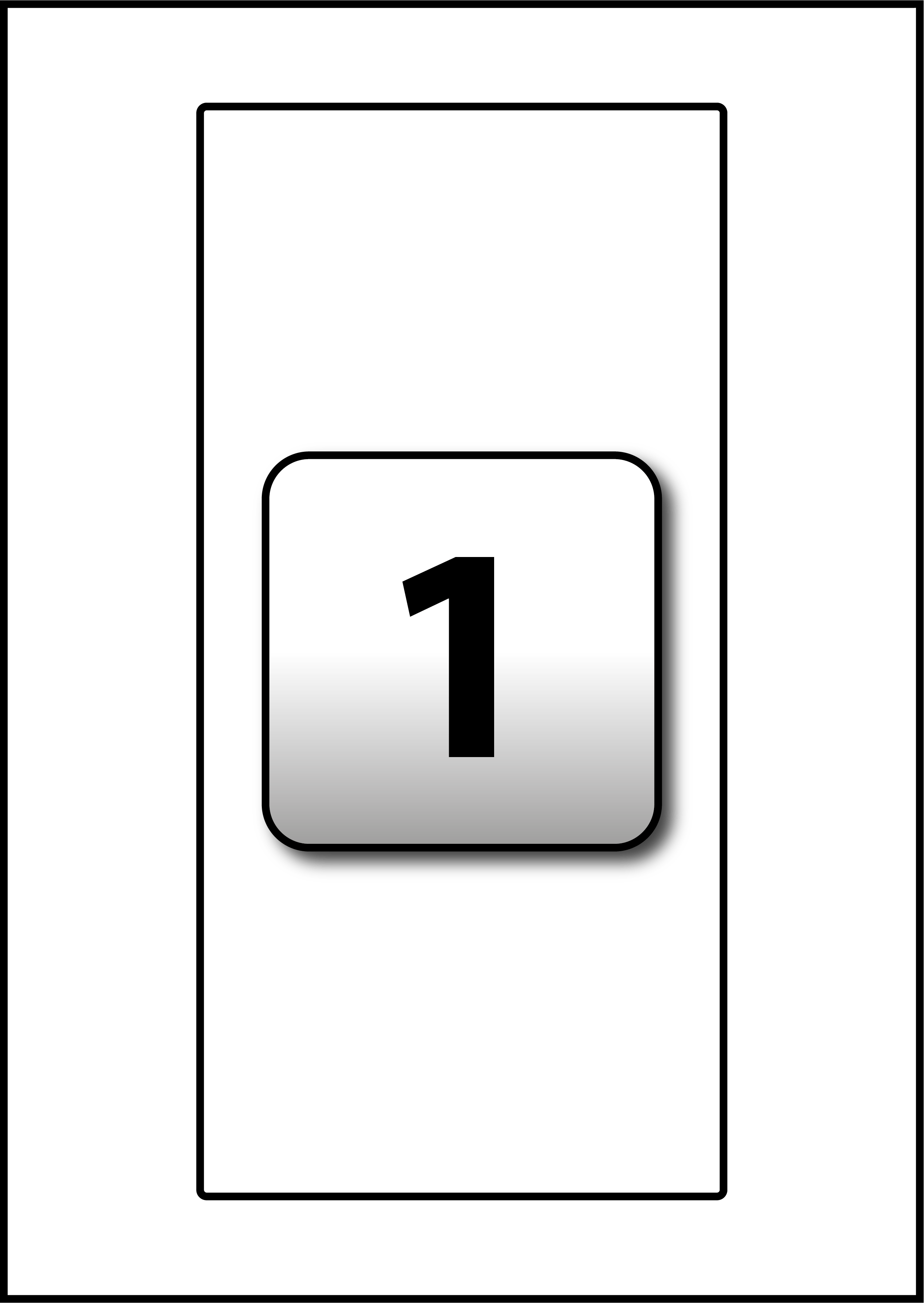 1 Rectangle Label Per A Mm X 240 Mm Clipart (2502x3530), Png Download