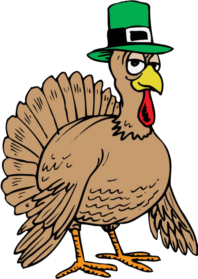 戴帽子的火鸡 - Silly Turkey Coloring Pages Clipart (650x915), Png Download