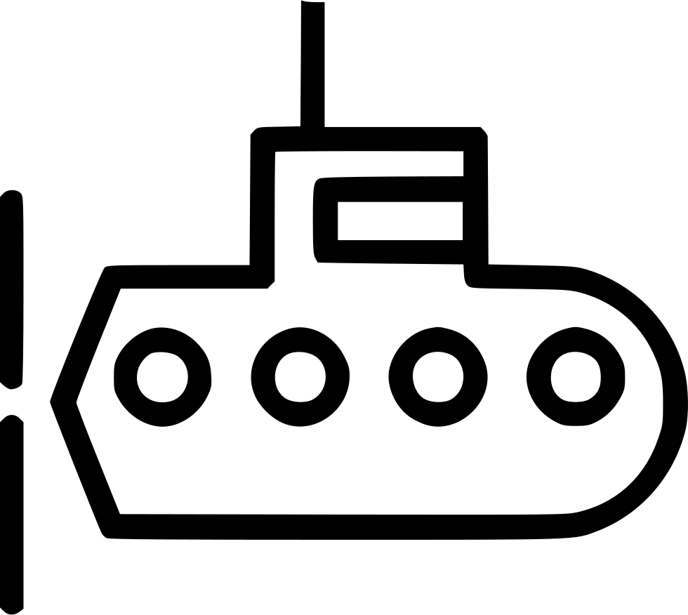 Submarine Underwater Water Travel Comments - Submarine Clipart (980x876), Png Download