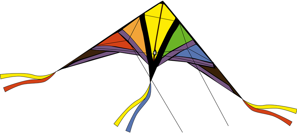 Kite Png Clipart (959x431), Png Download