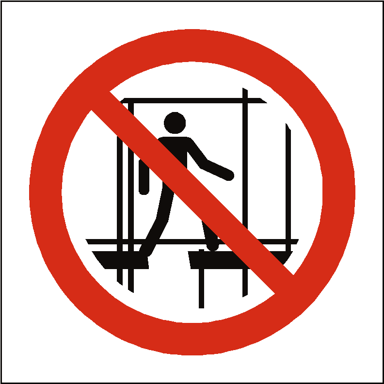 No Access To Scaffold Clipart (985x985), Png Download