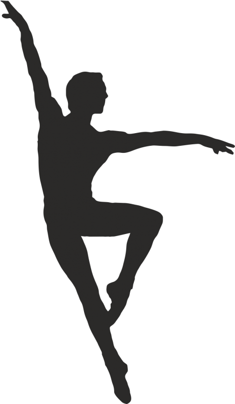 Ballet Clipart Images - Male Ballet Dancer Silhouette - Png Download (800x800), Png Download