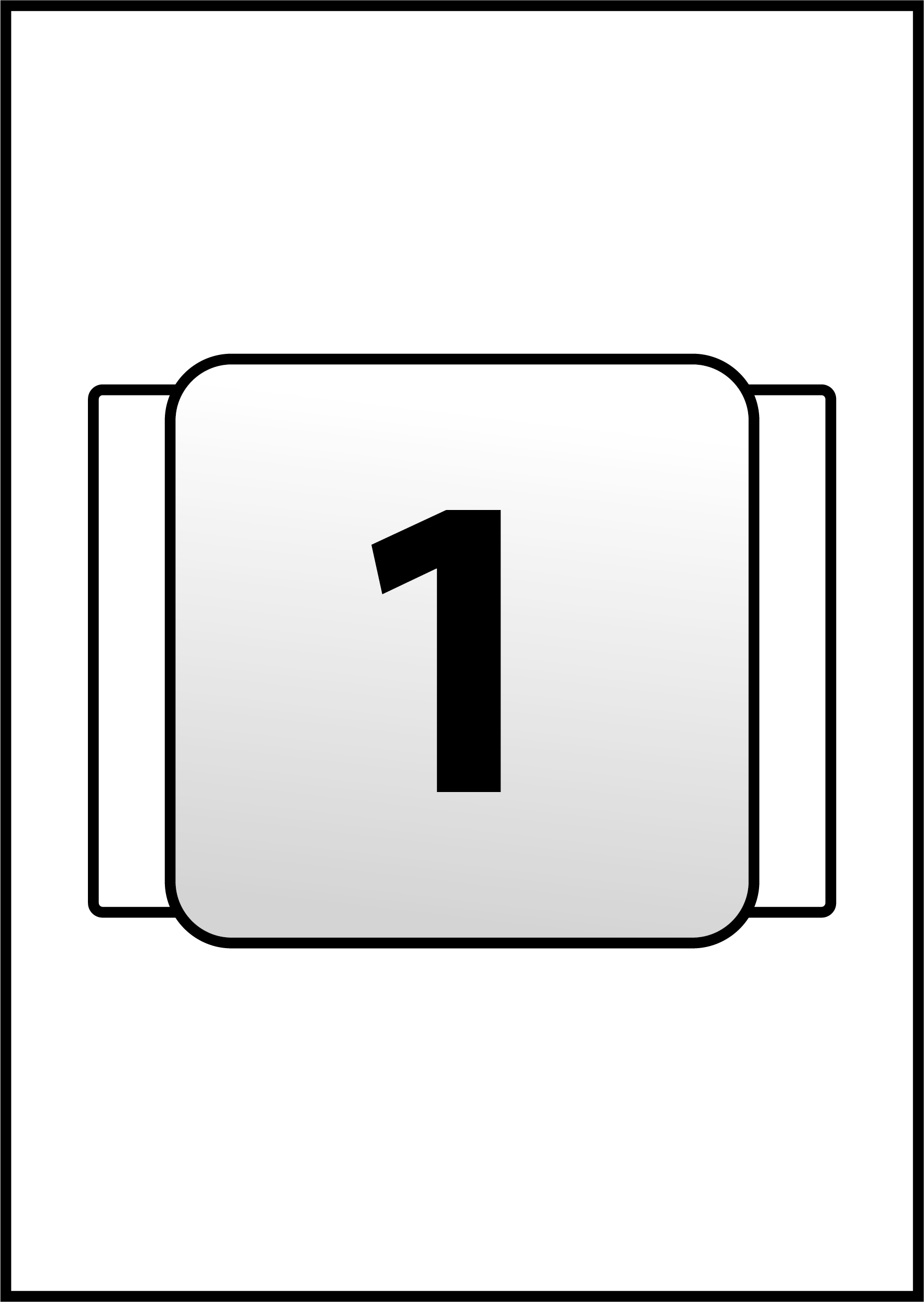 1 Rectangle Label Per A5 Sheet 120 Mm X 85 Mm - Label Clipart (1776x2502), Png Download