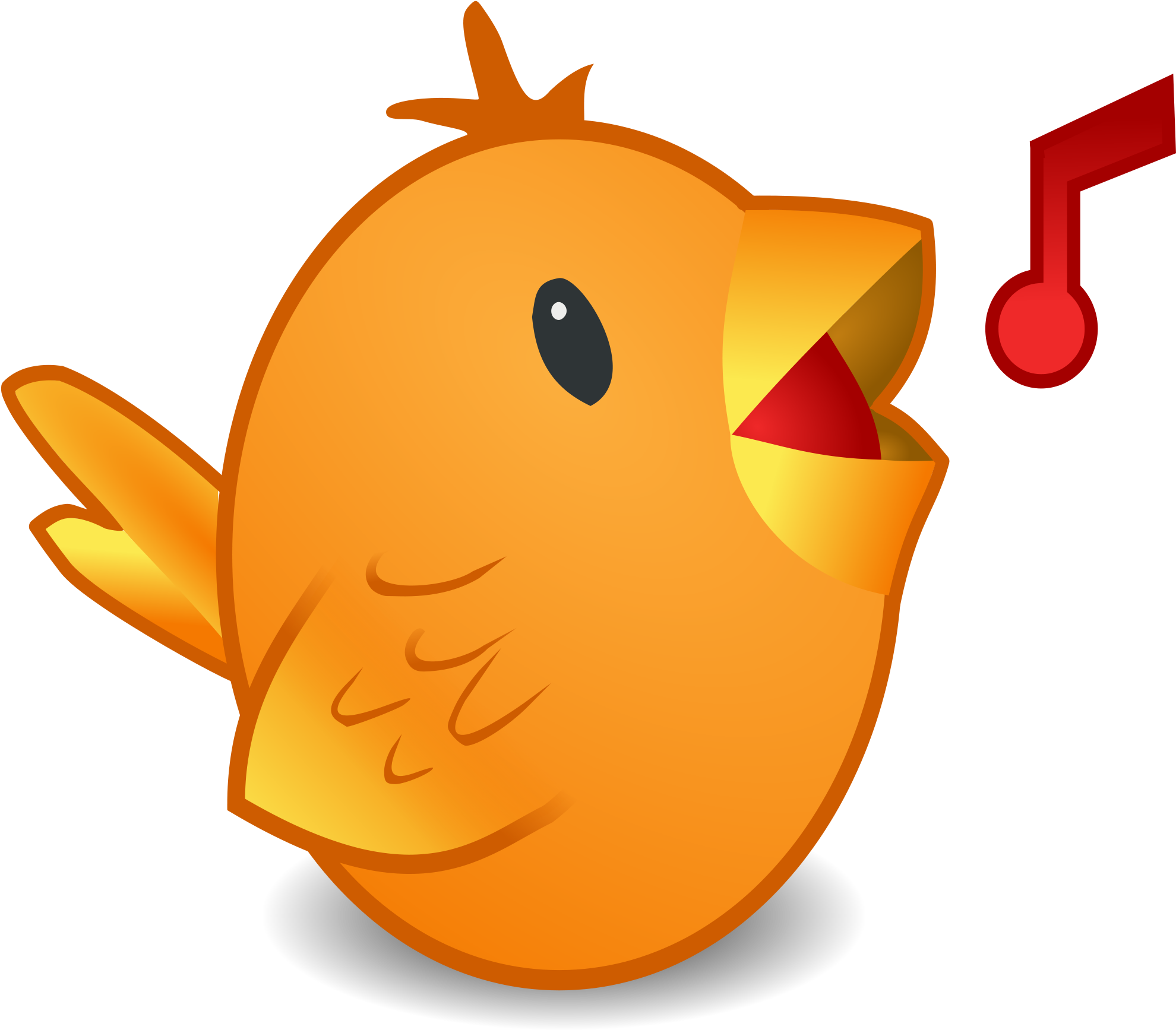 Songbird Clipart Brown Bird - Download - Png Download (2000x2000), Png Download