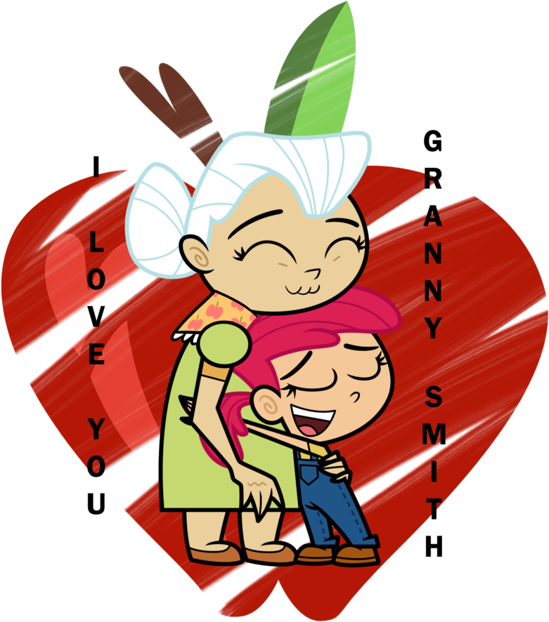 Apple Bloom I Love You Granny - Cartoon Clipart (800x889), Png Download